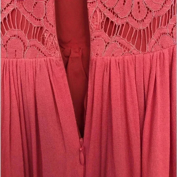 NWT JOYFOLIE Macy Dress Lace Crochet Bodice (3 Girls) Color Wild Rose - Picture 7 of 13